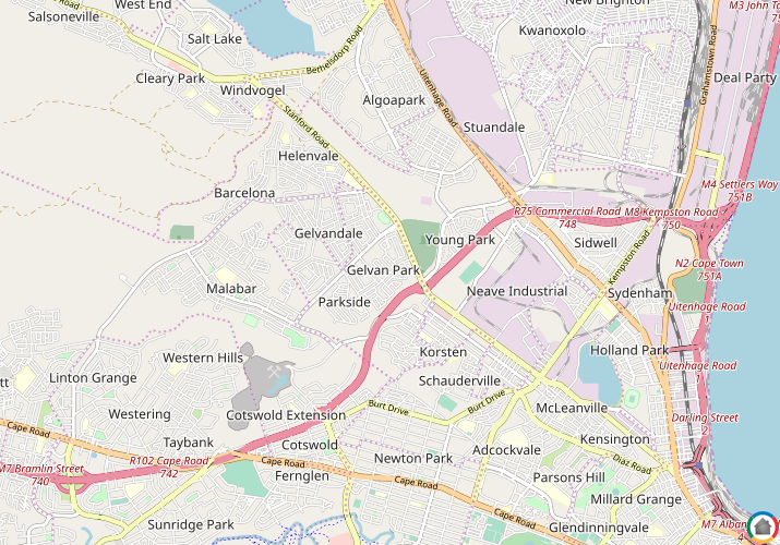 Map location of Gelvan Park
